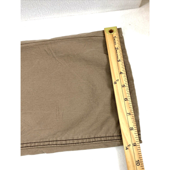 Maurice Pants‎ Womens Size 5/6 Long Brown Boot Distress Chino Slacks - Picture 10 of 13